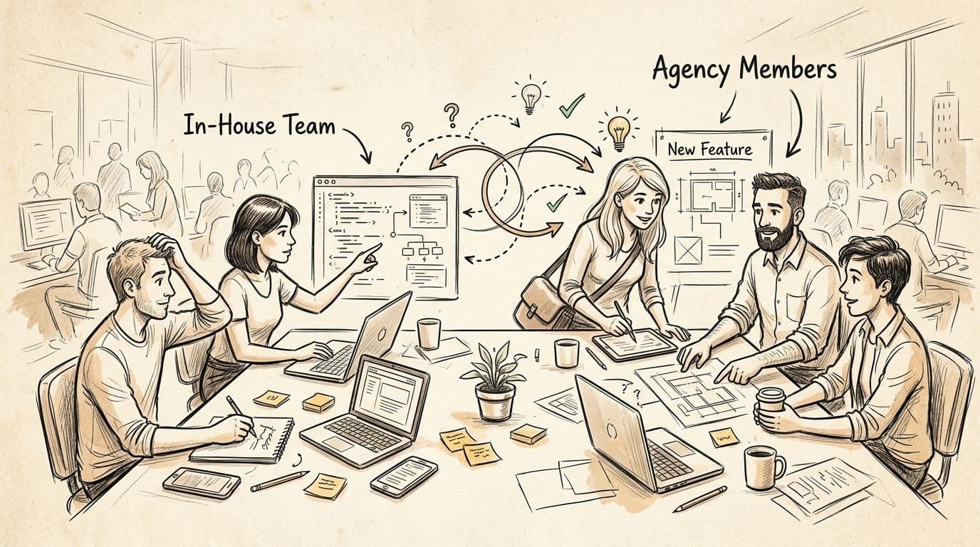 Can a Software Development Agency Work Alongside an In-House Team?