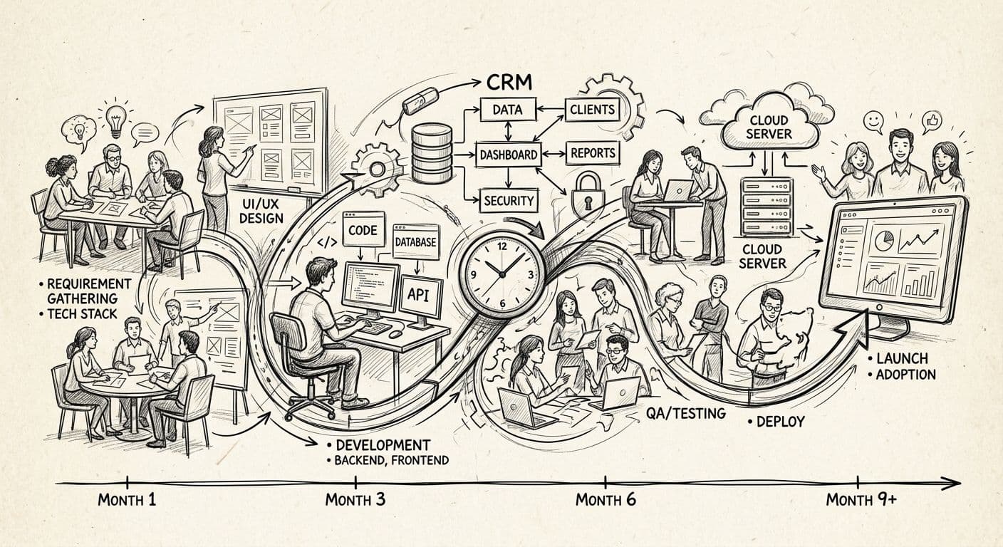 How Long Does It Take to Build a Custom CRM in 2026?